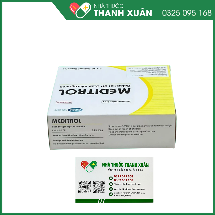 Meditrol 0,25mcg điều trị loãng xương